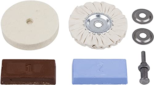 Wolfcraft 2178000 Hobby Polishing Set for Polishing MetalsPlasticsMarble
